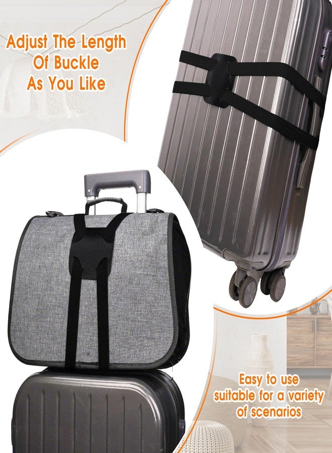Taefuwr Elastic Luggage Strap with Hooks, The Perfect Travel Must-Have Suitcases Companion, Ultimate Luggage Straps for Suitcases,Travel Must-Have for All Adventurers, Stretchable Luggage Straps(1Black) - Image 5